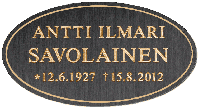 Levylle kaiverrettu laatta n:o 2